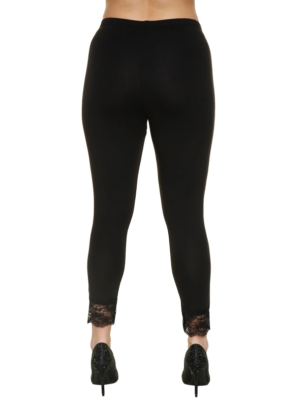 MAMPANTAPIZZO - Basic lace trousers -
