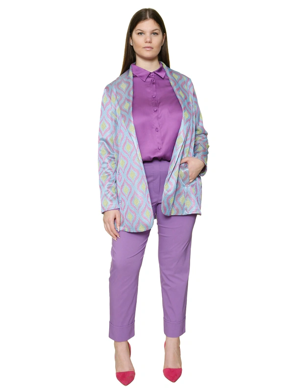 TRI23193 - PANTALONE RISVOLTO BENGALINA