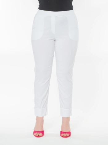 TRI23193 - PANTALONE RISVOLTO BENGALINA