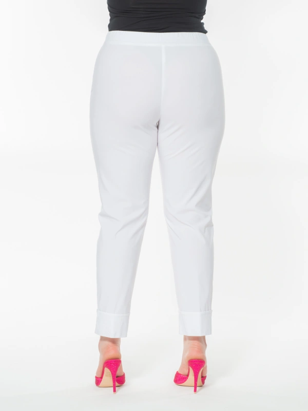 TRI23193 - PANTALONE RISVOLTO BENGALINA