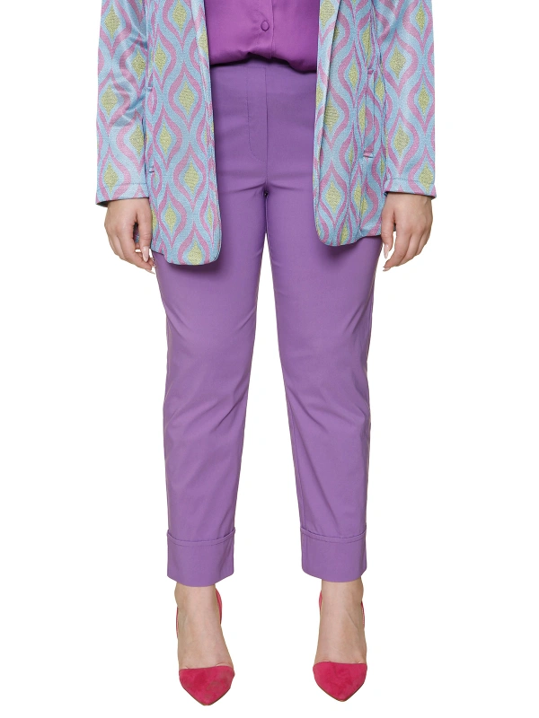 TRI23193 - PANTALONE RISVOLTO BENGALINA