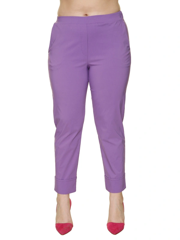TRI23193 - PANTALONE RISVOLTO BENGALINA