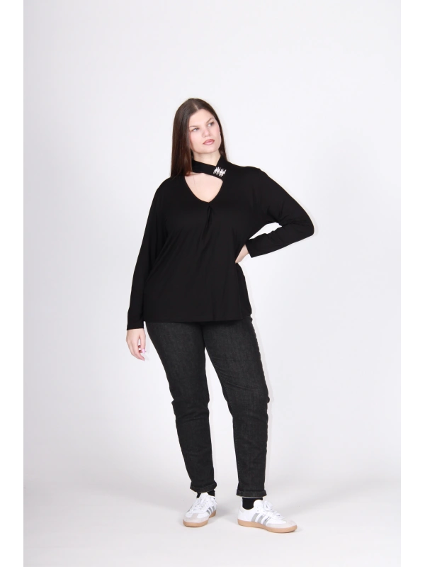 26501 MAGLIA COLLO ASIMMETRICO