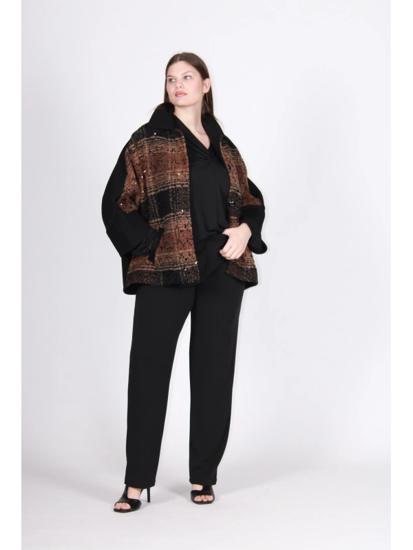26530 CABAN QUADRI+PAILLETTES