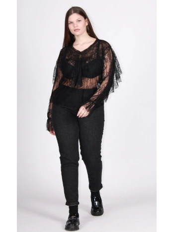 26649 BLUSA IN  PIZZO