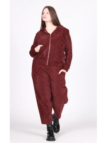 26540 HAMMERED VELVET ZIP-UP JACKET