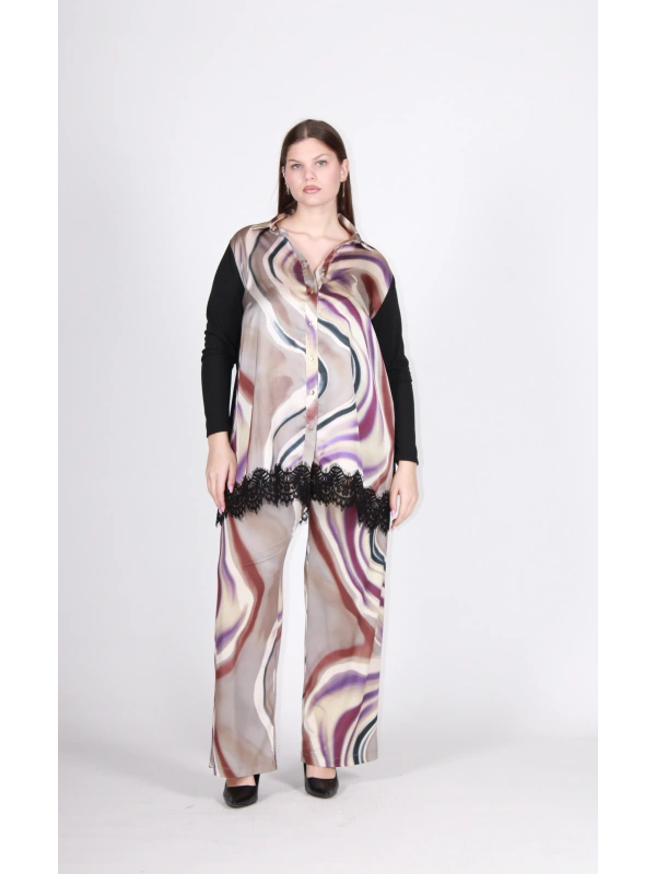 26648 CAMICIA FANTASIA+PIZZO