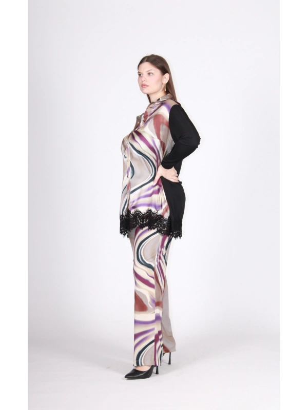 26648 CAMICIA FANTASIA+PIZZO