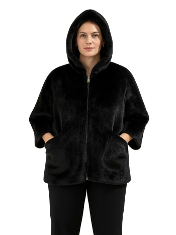 25703 - WOMEN'S ECO FUR CAPE