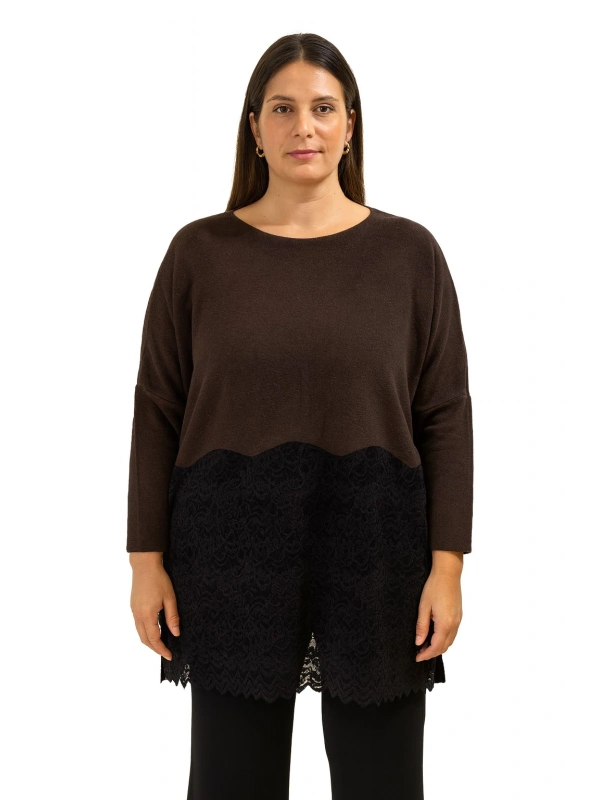 25682 MAXI MAGLIA PIZZO