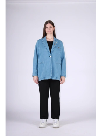 26142 GIACCA JEANS SPILLE