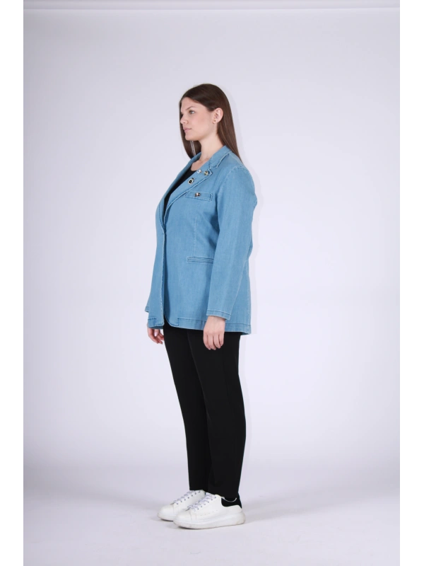 26142 GIACCA JEANS SPILLE