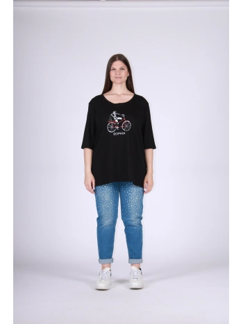 26077 T-SHIRT OVER BIKE