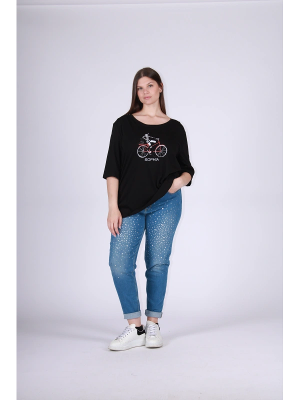 26077 T-SHIRT OVER BIKE