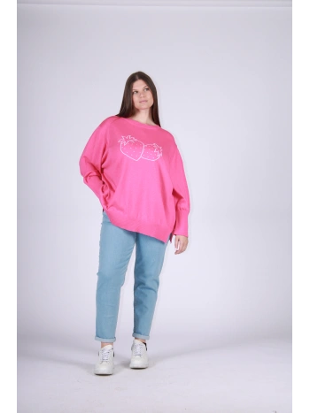 26101 STRAWBERRY PATTERN SWEATER