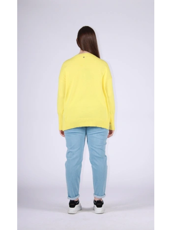 26102 BOAT SWEATER WITH RHINESTONE