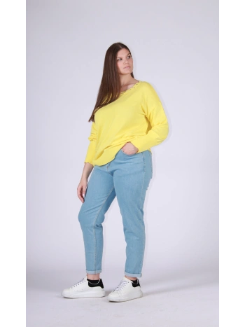 26102 MAGLIA A BARCA CON STRASS