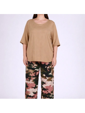 26108 BLUSA CARRE' TINTA UNITA